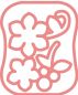 Preview: Trockenfilznadel-Applikationsform - Blüten und Beeren
