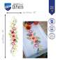 Preview: Vervaco-Kreuzstich-Stickdecke-Blumen-PN-0199051