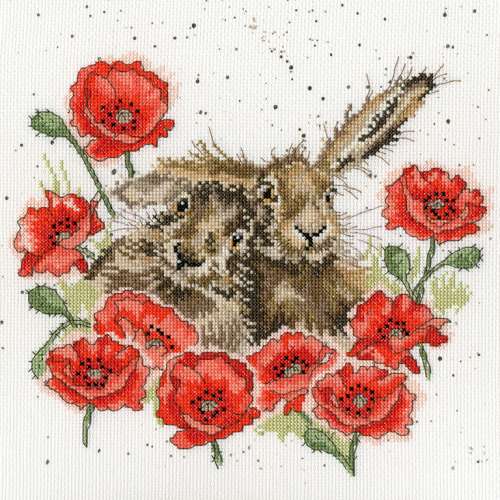 Bothy-Thread-Kreuzstich-Stickpackung-Love Is In The Hare-XHD61