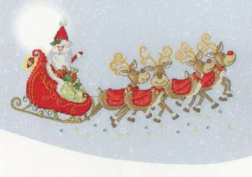 Kreuzstichpackung 34x24cm - Sleigh Ride