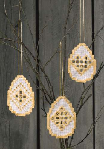 Hardanger Stickpackung Ostern