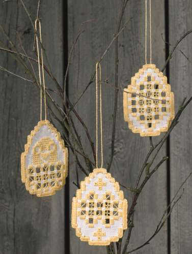 Hardanger Stickpackung Ostern