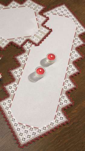 Hardanger Stickpackung Tischdecke