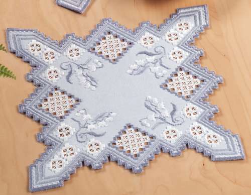 Hardanger Stickpackung Tischdecke