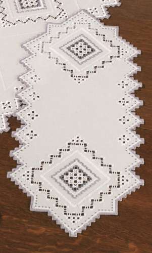 Hardanger Stickpackung Tischdecke