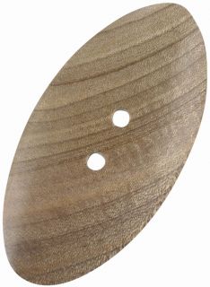 Holzknopf 48x22mm - oval