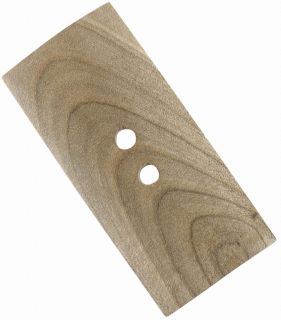 Holzknopf 40x20mm - rechteckig