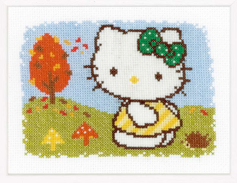 Vervaco-Kreuzstich-Stickpackung-Hello-Kitty-PN-0148647