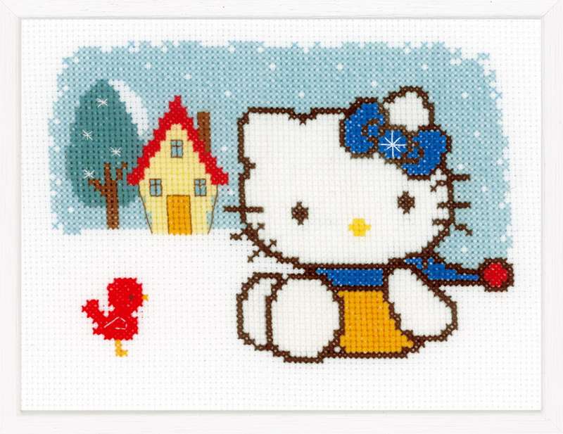 Vervaco-Kreuzstich-Stickpackung-Hello-Kitty-PN-0148648