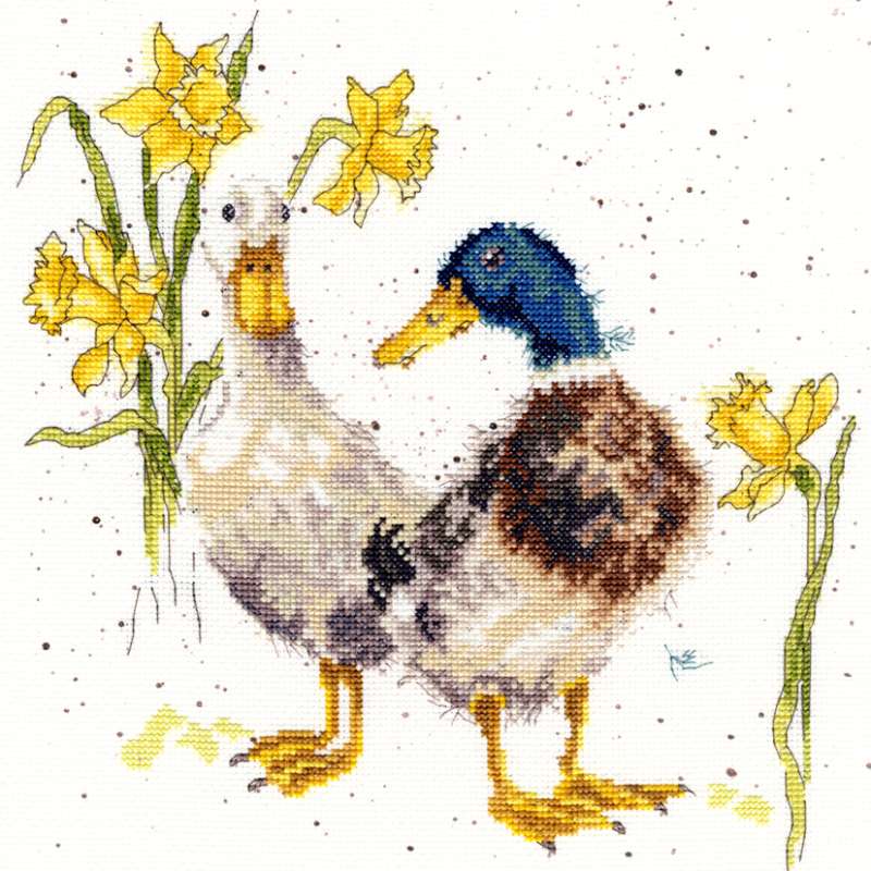 Bothy-Thread-Kreuzstich-Stickpackung-Ducks And Daffs-XHD6