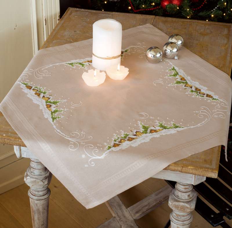 Vervaco-Kreuzstich-Tischdecke-Weihnachten-PN-0150398