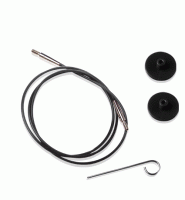 KnitPro - Seile für austauschbare Nadelspitzen - schwarz