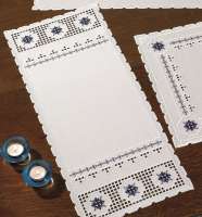 Hardanger Stickpackung Tischdecke