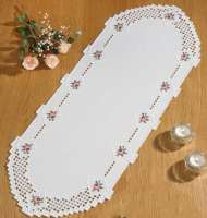 Hardanger Stickpackung Tischdecke