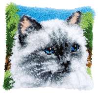 Knüpfkissen 40x40cm - Ragdoll